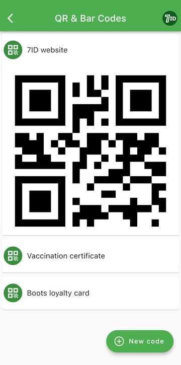 Aplikacioni i kodit QR: Ruani kodet tuaja QR në një vend