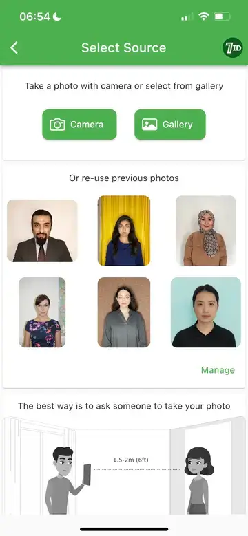 7ID: Creador de fotografías para visas de Arabia Saudita